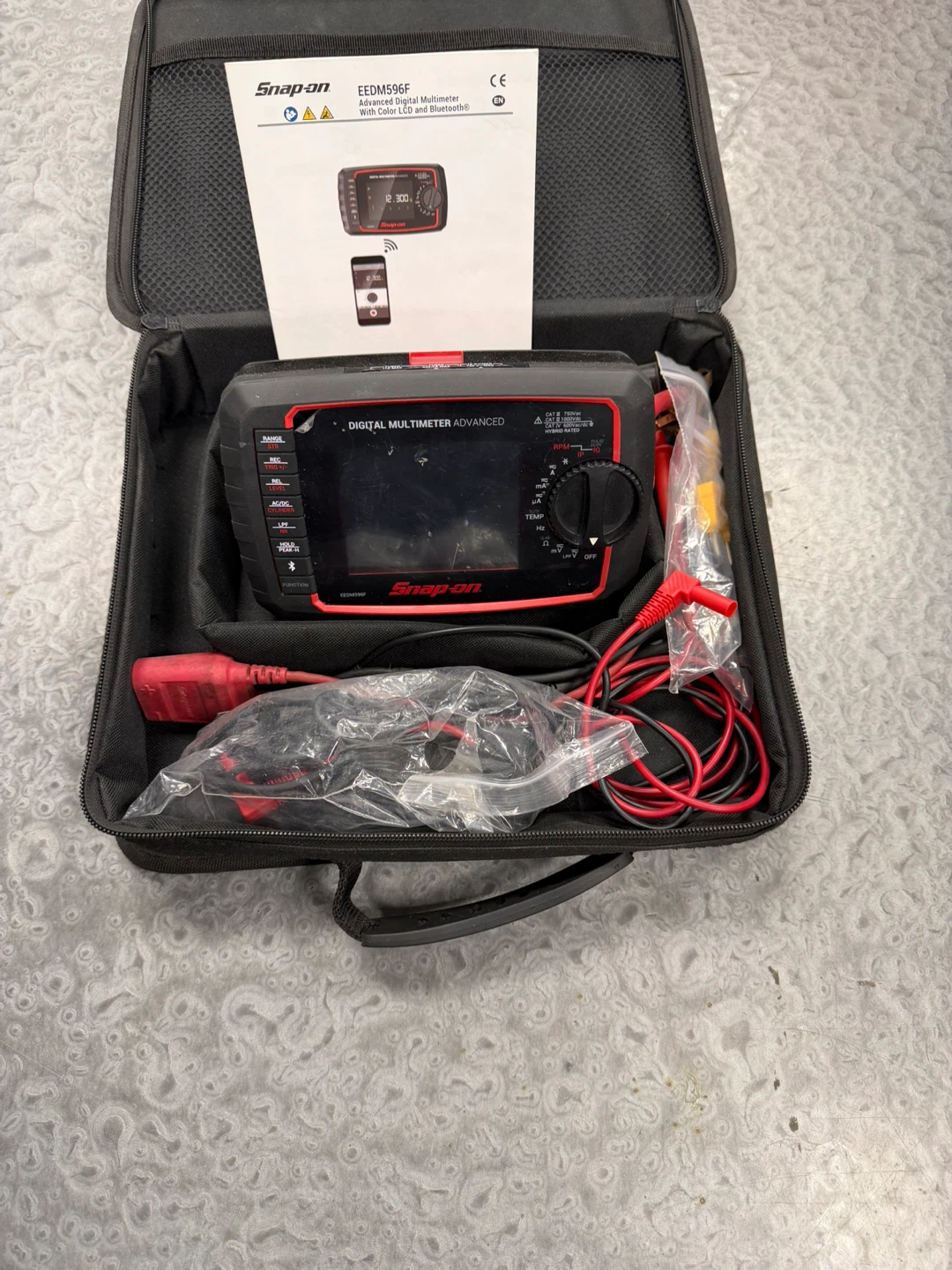 Snap-on EEDM596 Advanced Digital Multimeter with Case - photo 4