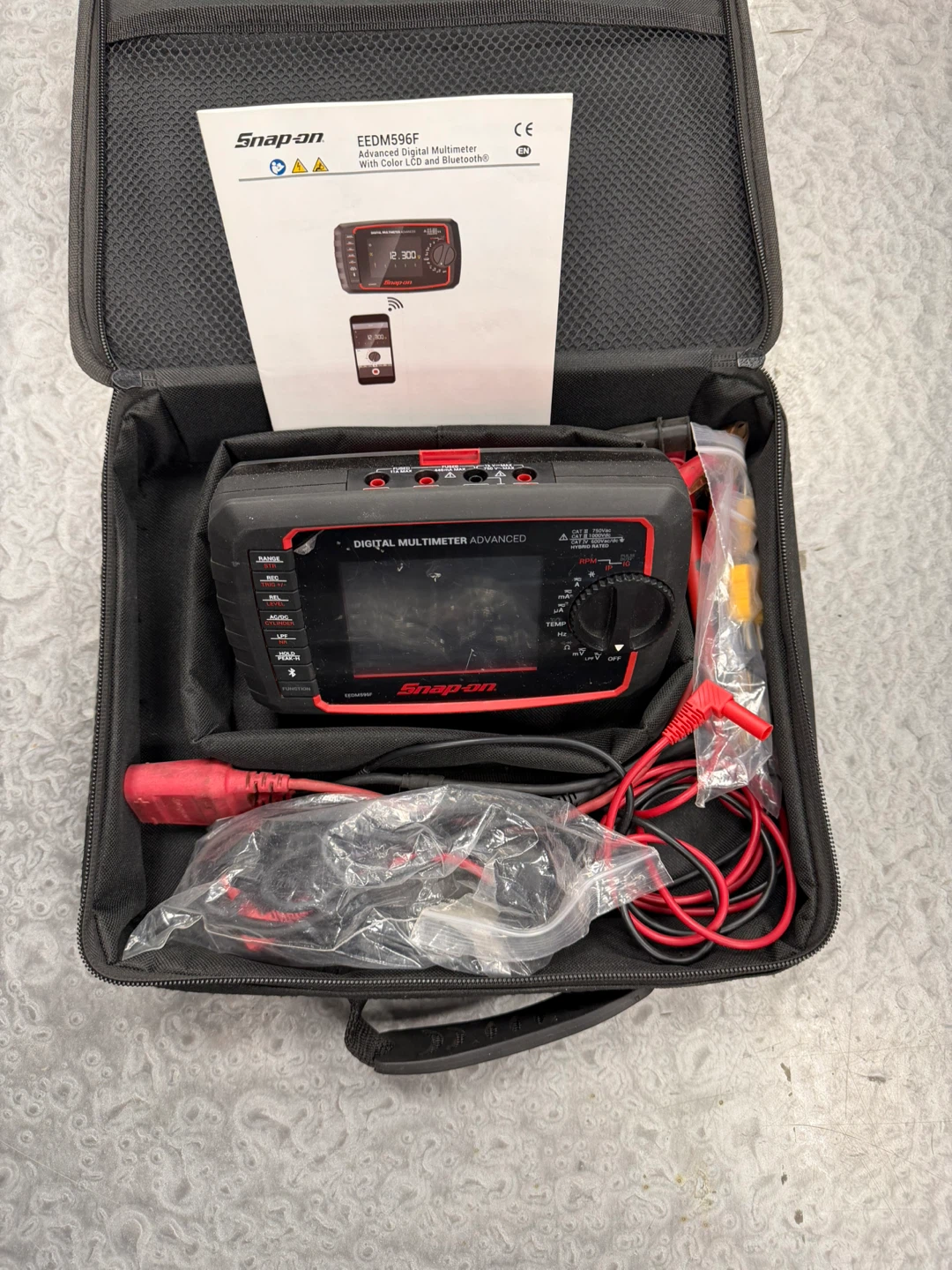 Snap-on EEDM596 Advanced Digital Multimeter with Case - photo 3