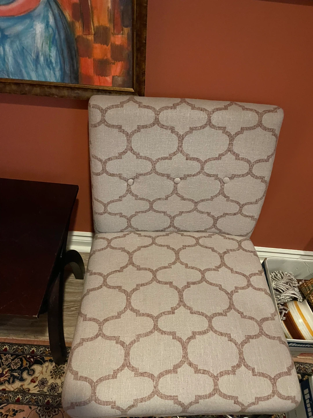 Pair of Slipper Lounge Chairs & table: Very good condition - photo 3