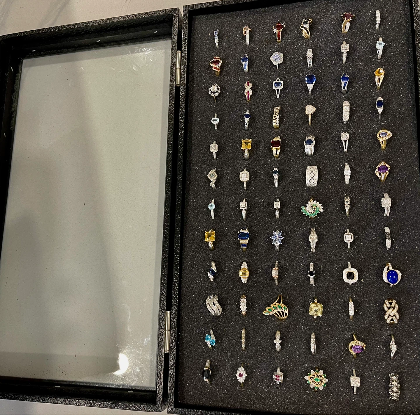 Assorted solid gold diamonds gems Collection of Rings
