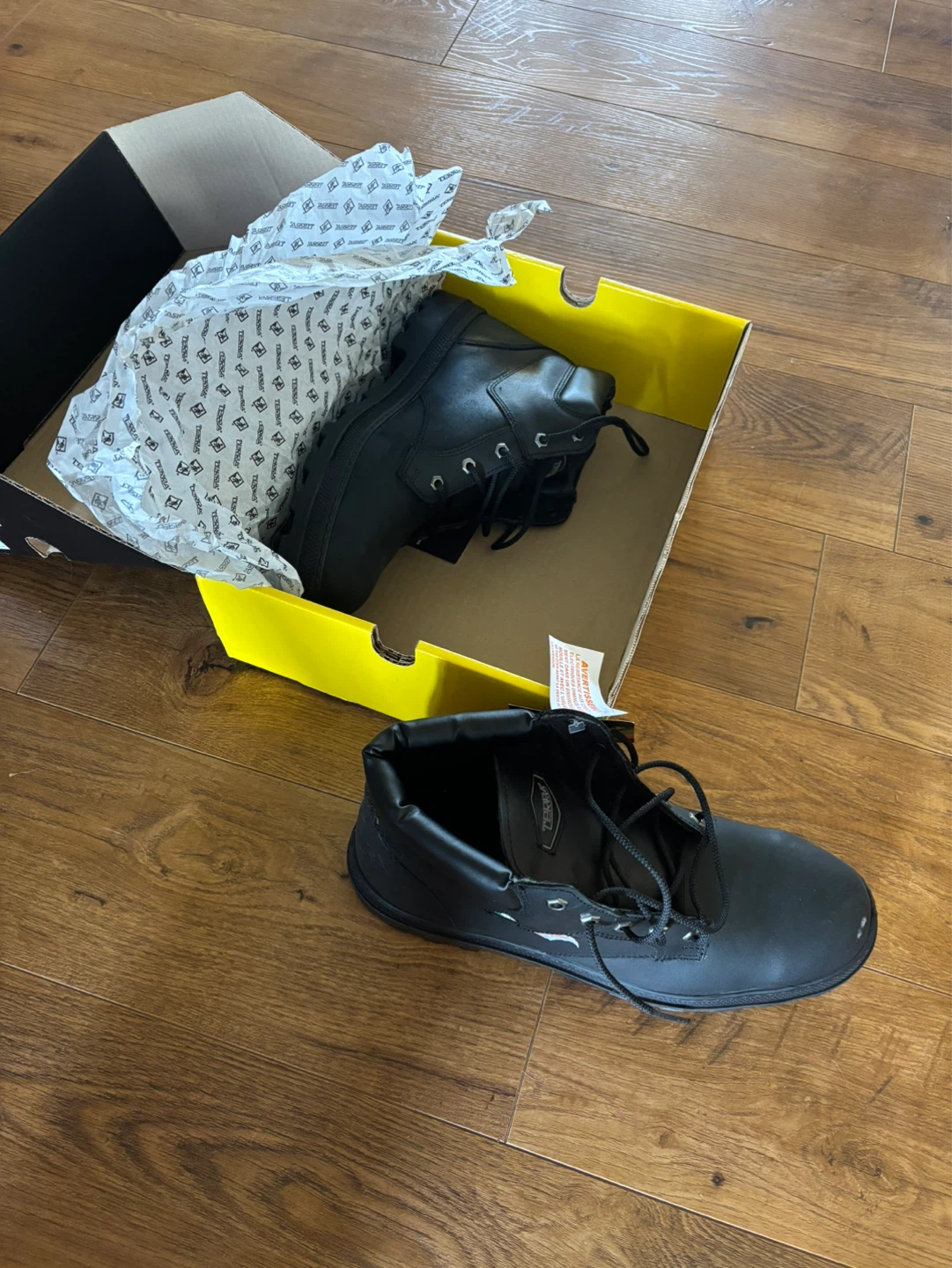 Terra H Pattern Work Boots - Size 12