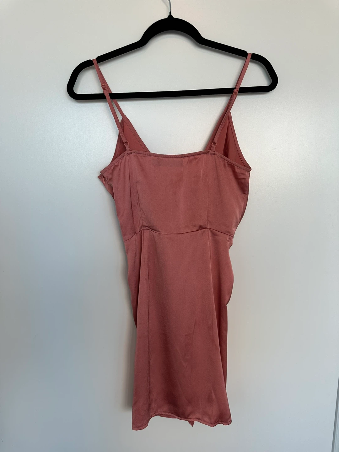 Missguided Satin Cami Mini Dress Rose Pink Size 8 fits 4 - photo 3