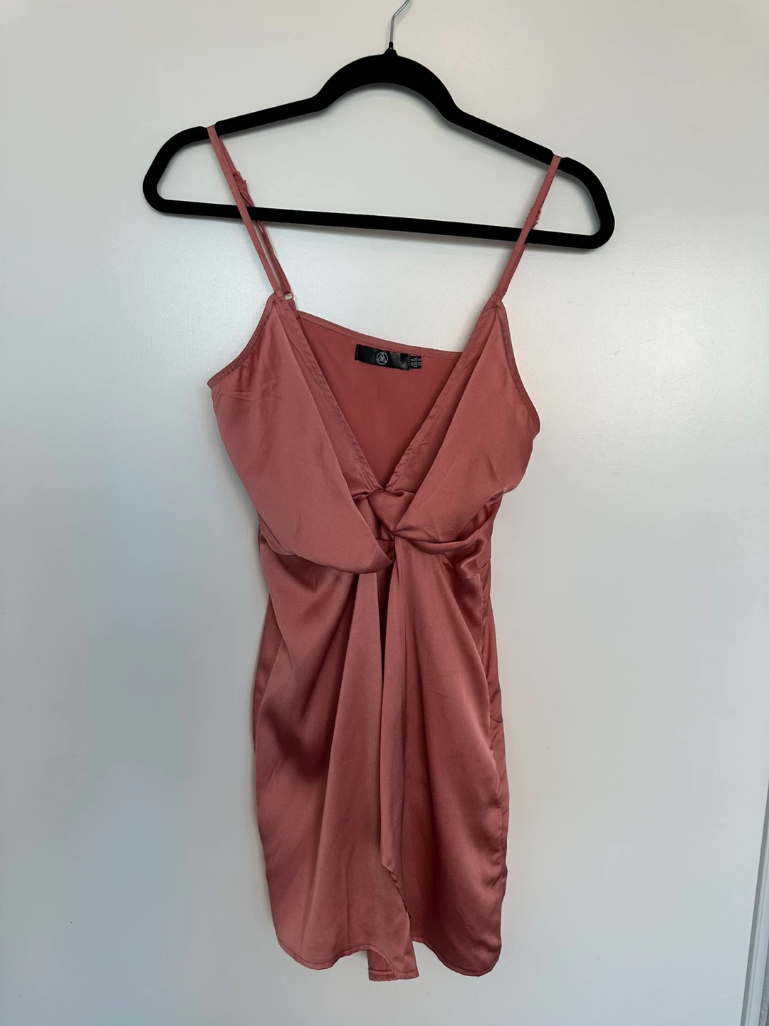 Missguided Satin Cami Mini Dress Rose Pink Size 8 fits 4