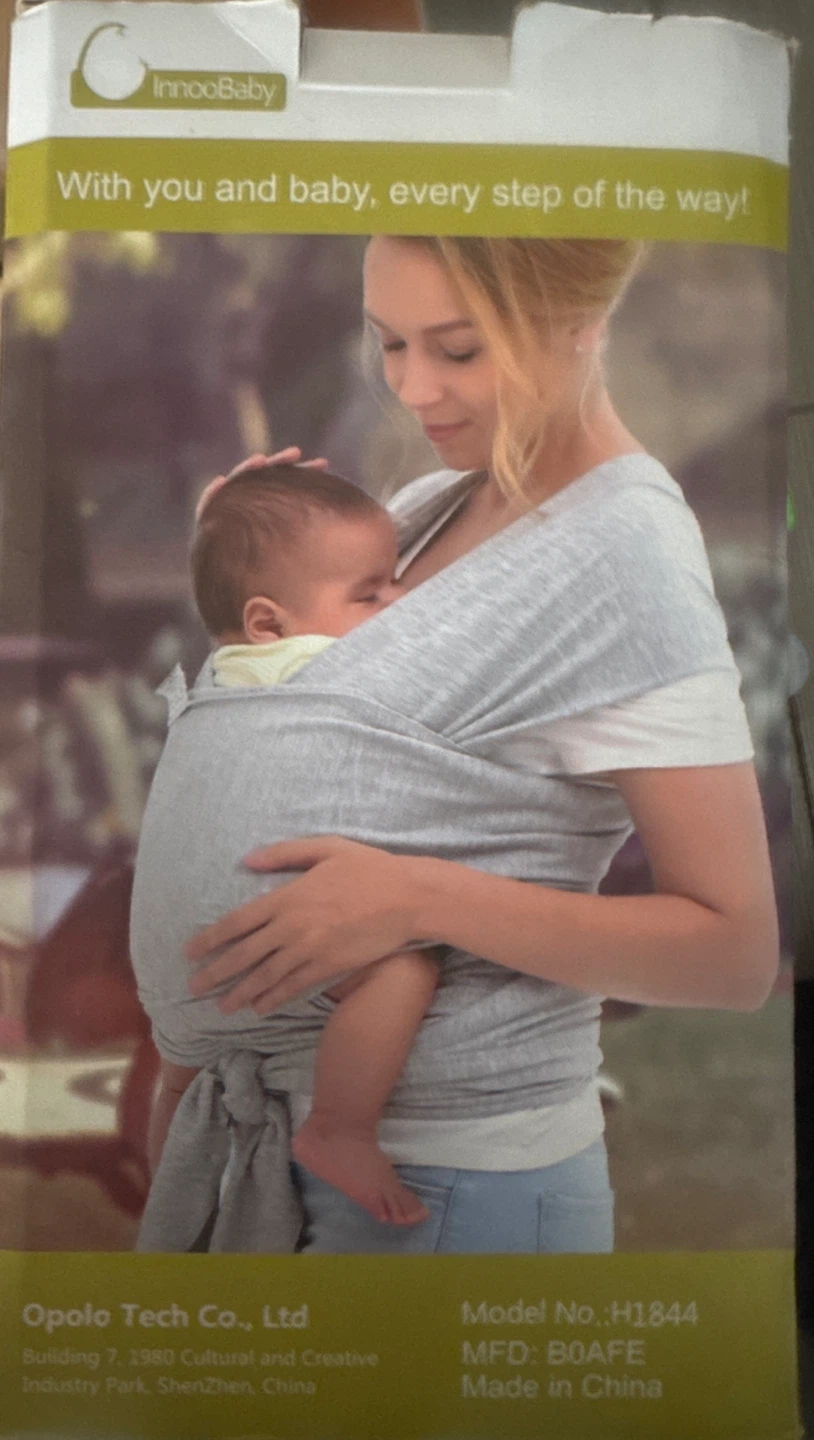 InnooBaby Grey Baby Wrap Carrier