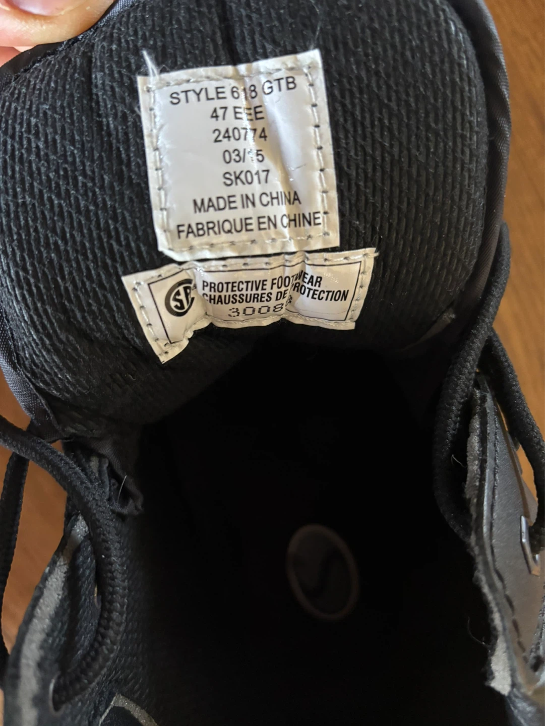 Sidewinder 618 GTB Black Safety Boots - Size 47 EEE - photo 3