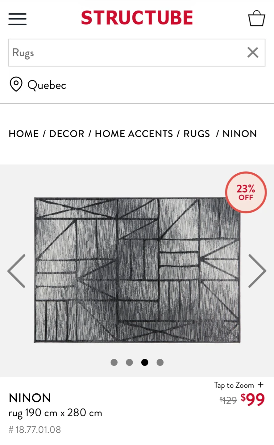 Modern Geometric Rug 190×280cm - photo 2