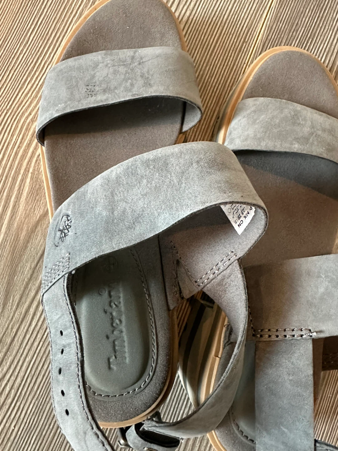 Timberland Women's Grey Suede Sandals