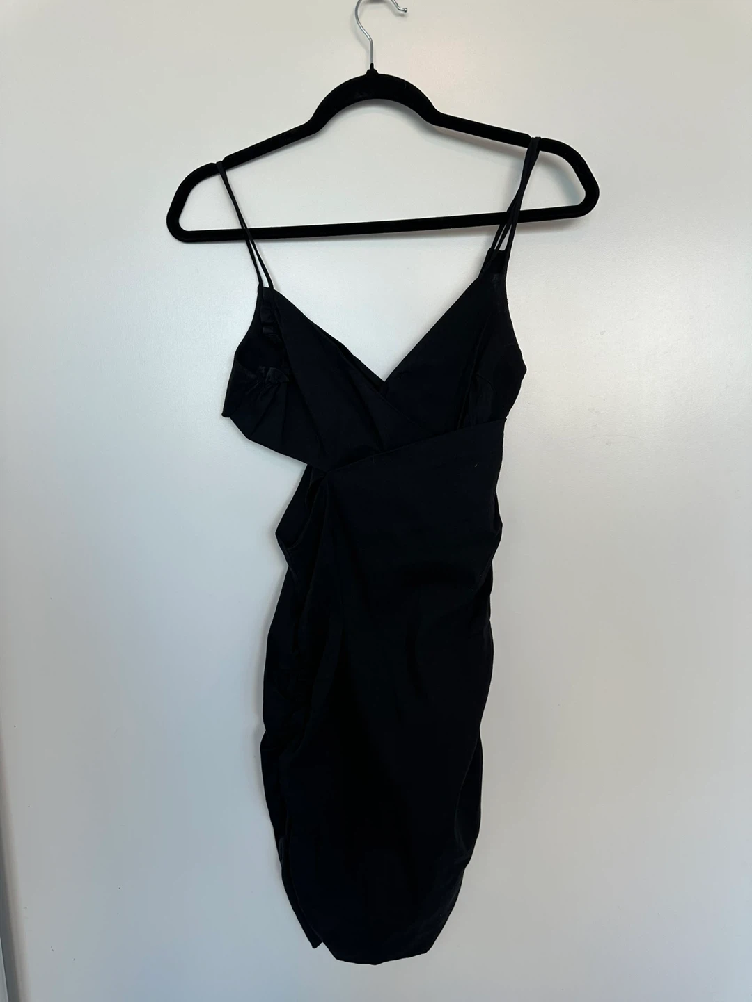 Black Ruched Mini Dress - photo 2