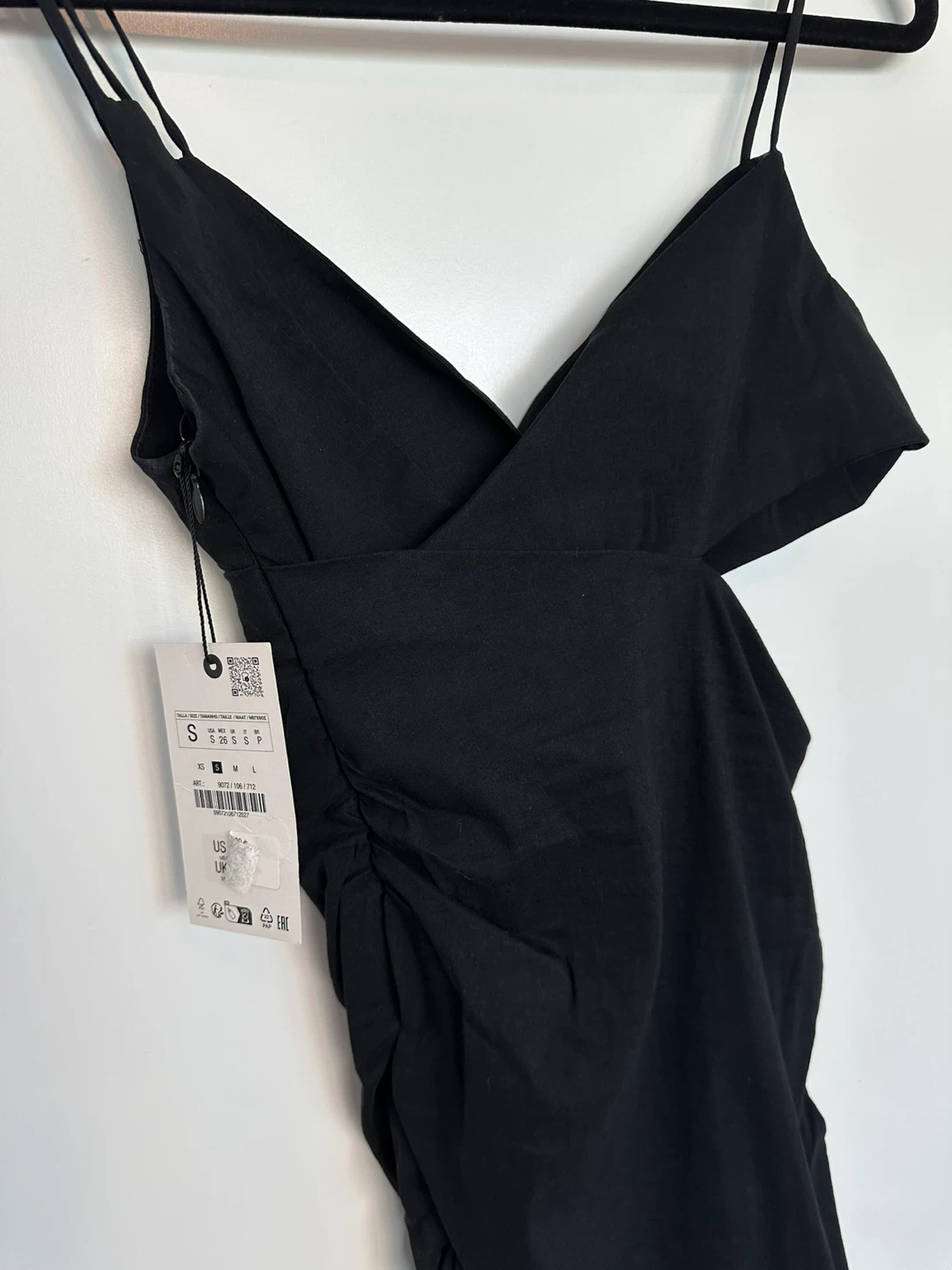 Black Ruched Mini Dress - photo 3