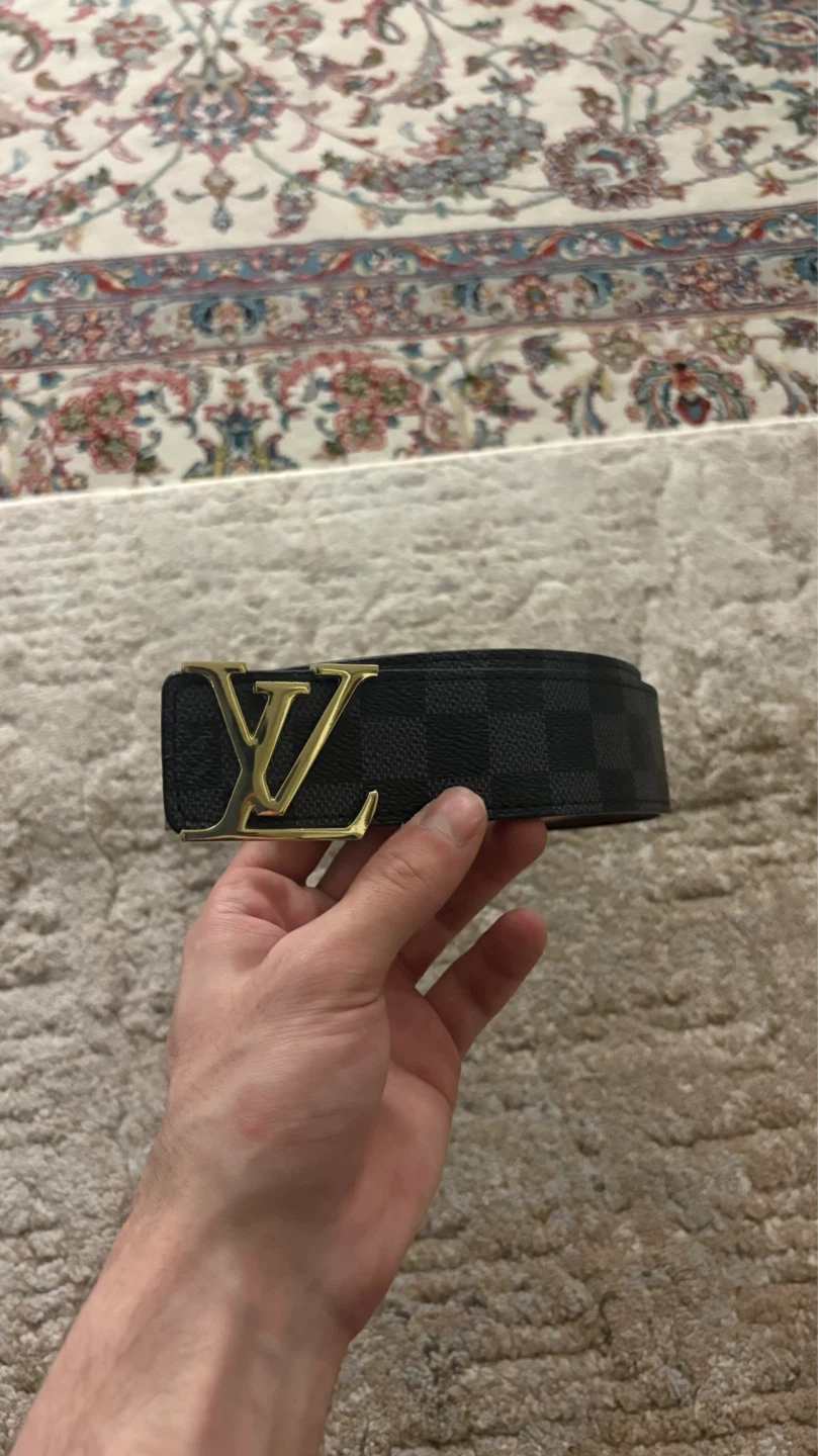 Black and gold lv belt - photo 2