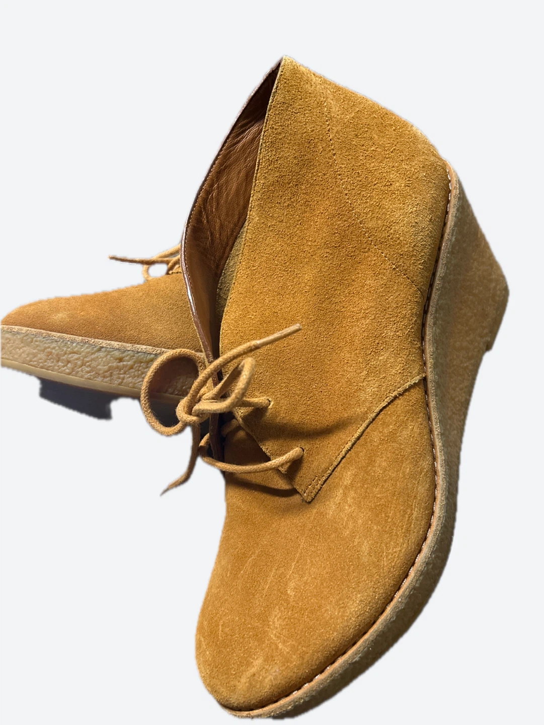Cole Haan Suede Wedge Ankle Boots