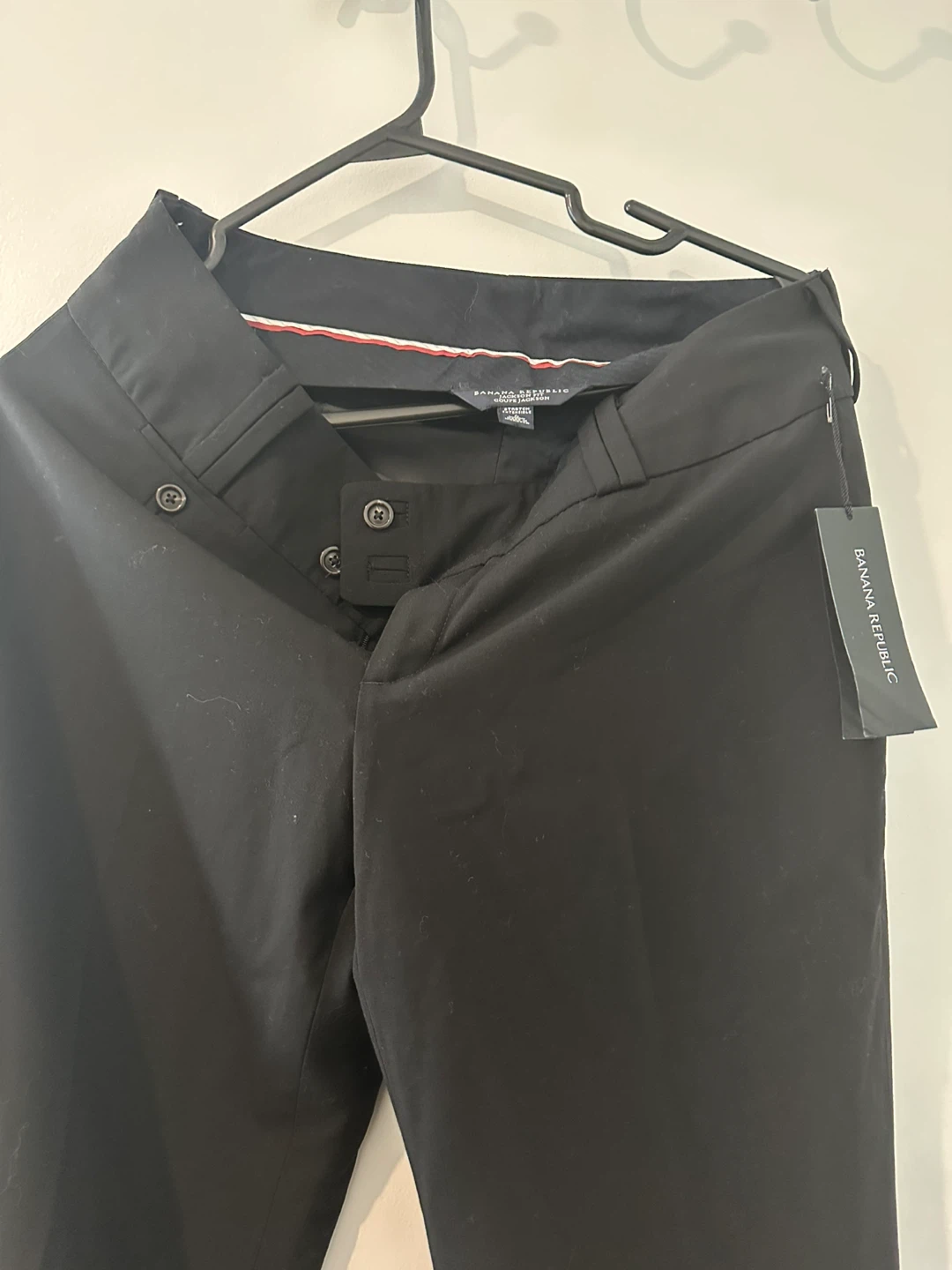 Banana Republic Jackson Fit Black Stretch Pants Size 4 - photo 2