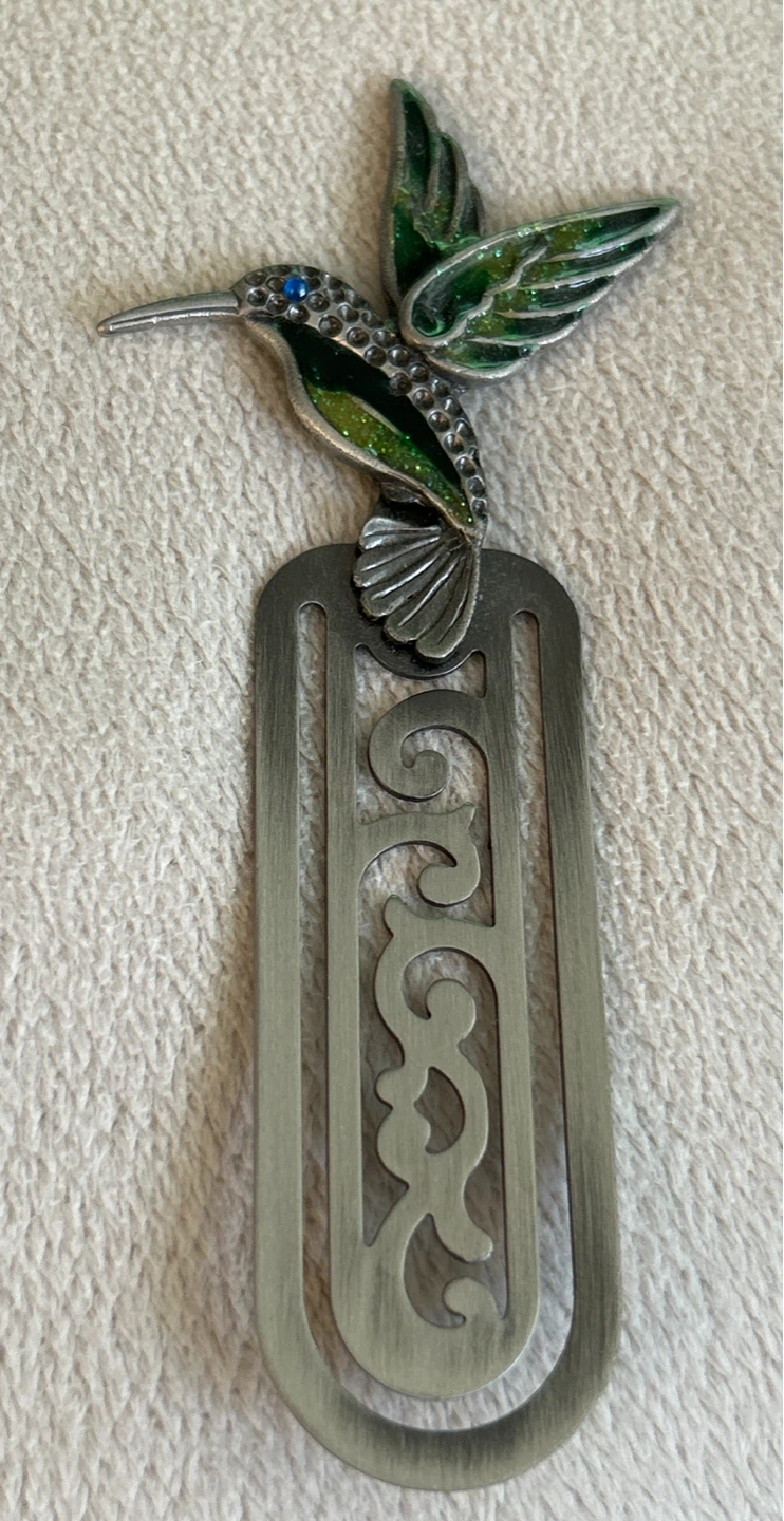 Hummingbird Pewter Bookmark - photo 4