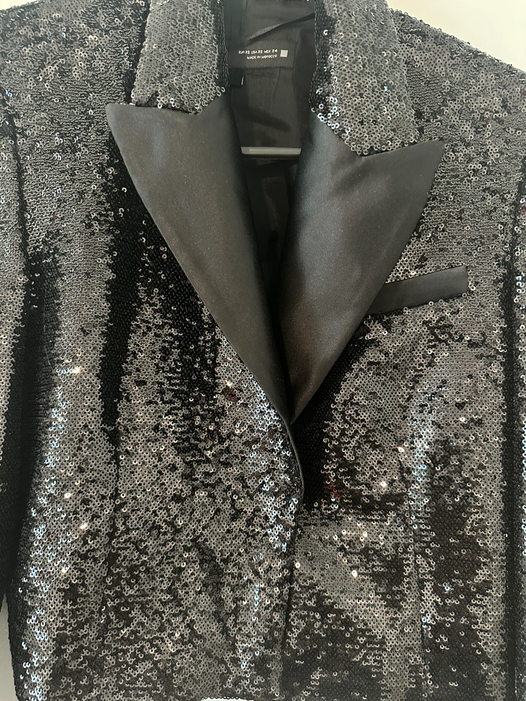 Black Sequin Blazer