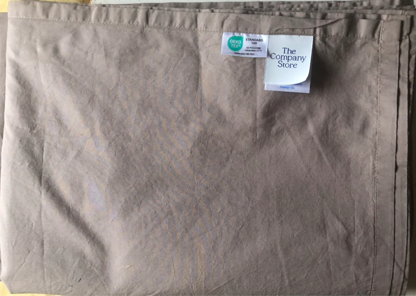 100% cotton beige flat king  only