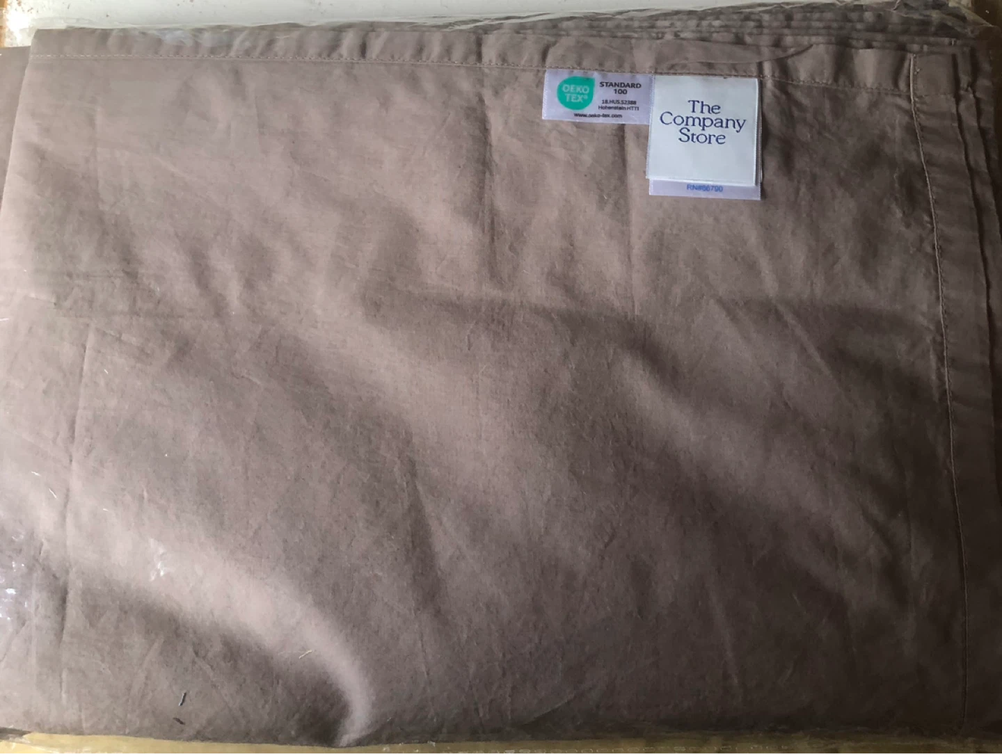100% cotton beige flat king  only - photo 2