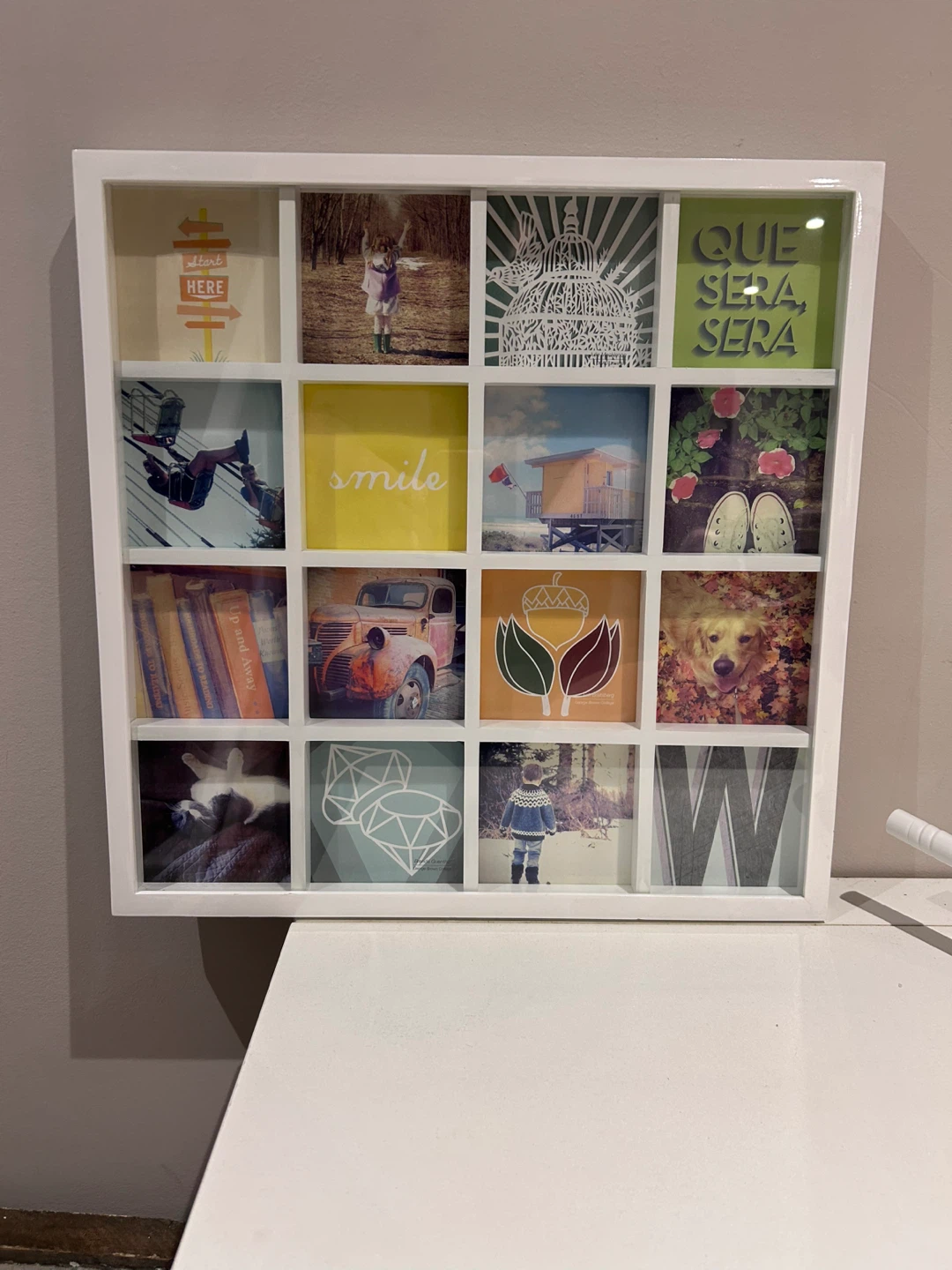 Square multi photo frame