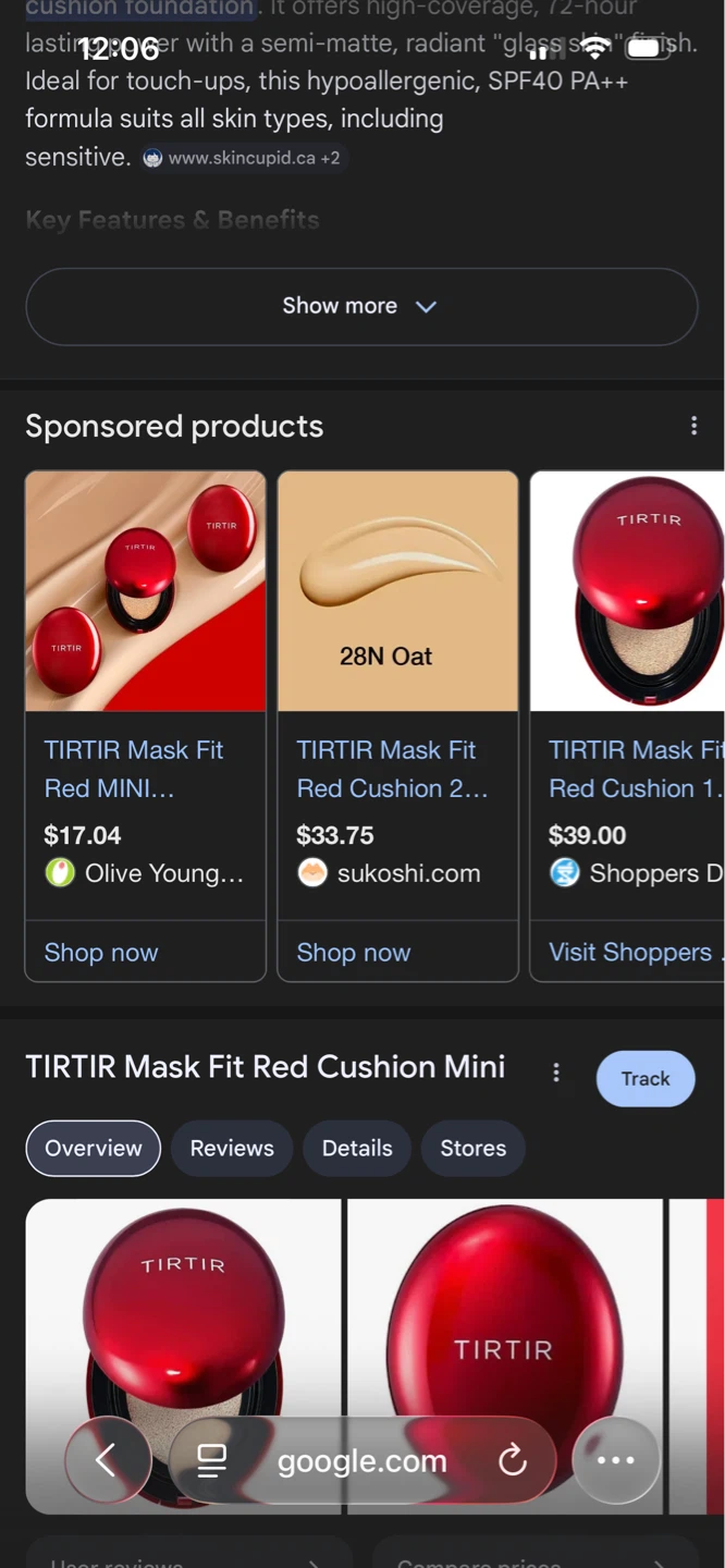 TIRTIR Mask Fit Red MINI Cushion 4.5g - 22C - photo 4