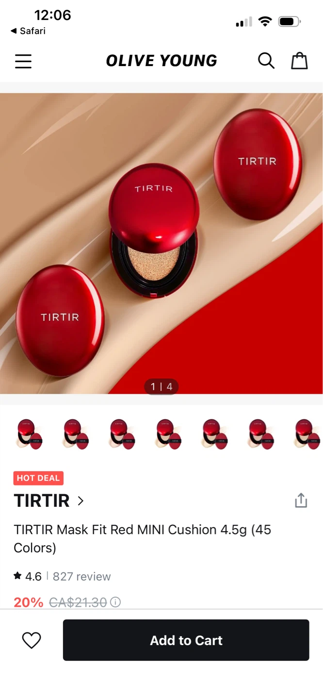 TIRTIR Mask Fit Red MINI Cushion 4.5g - 22C - photo 2