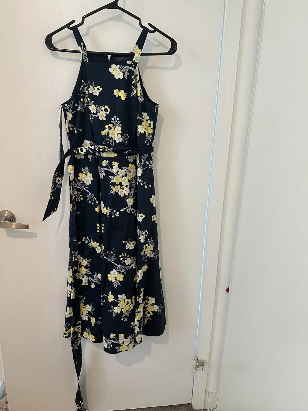Navy Floral Halter Dress - photo 2