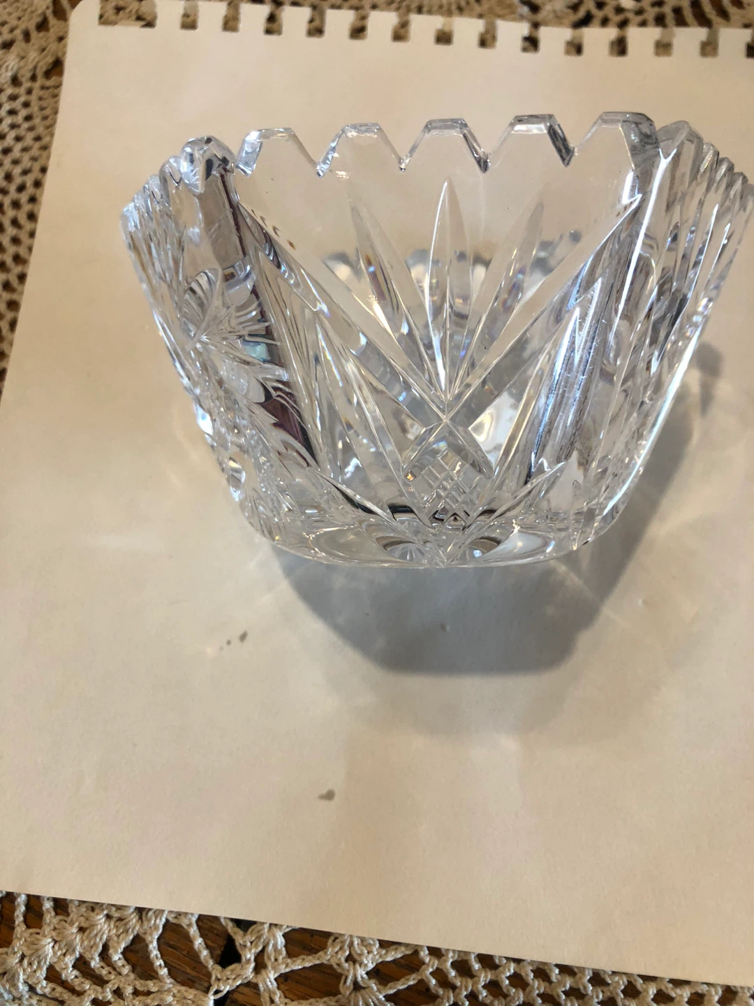 Cut Crystal Glass Bowl - photo 2