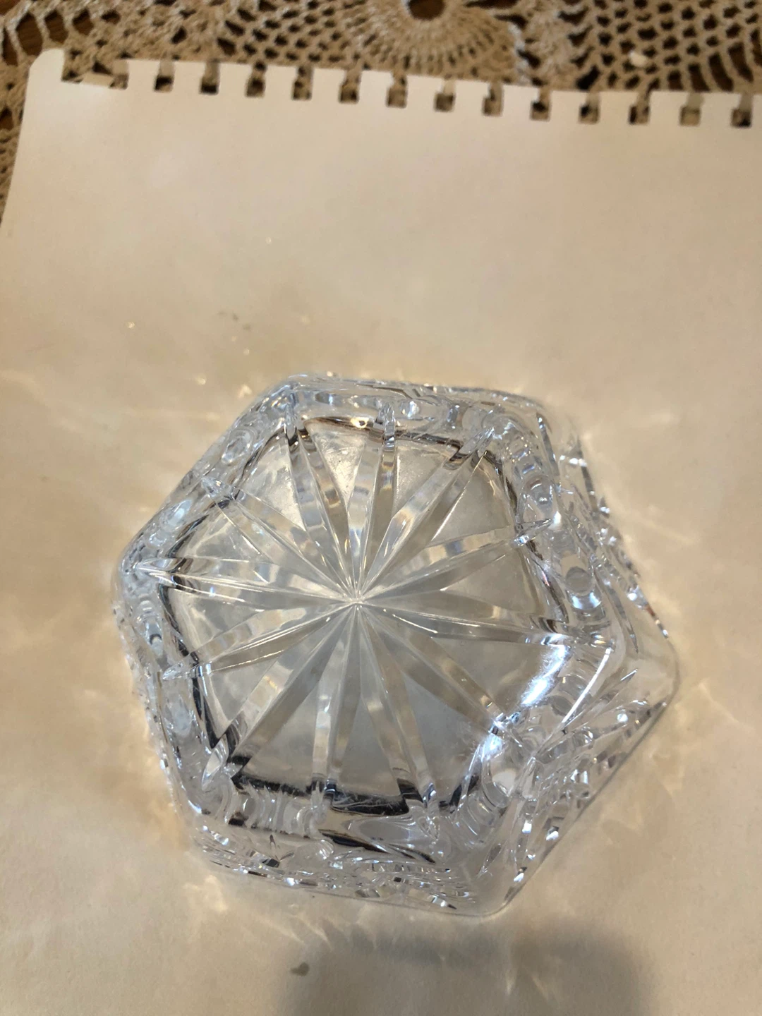 Cut Crystal Glass Bowl - photo 4