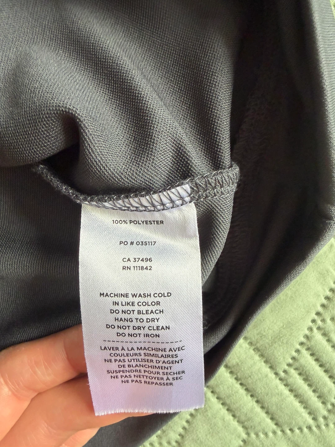 Levelwear 1/4 Zip Long Sleeve Shirt L/G Grey/Blue - photo 2