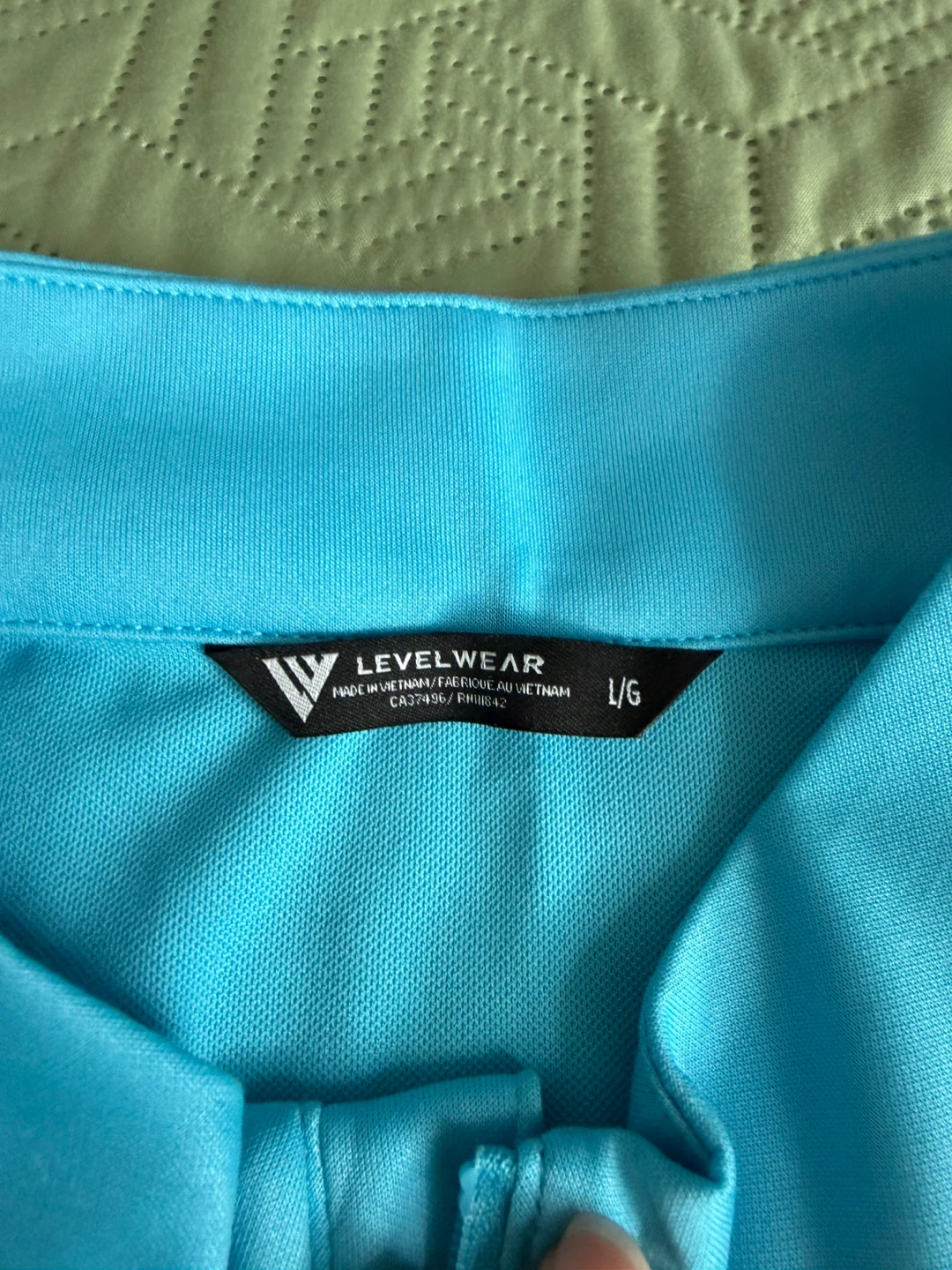 Levelwear 1/4 Zip Long Sleeve Shirt L/G Grey/Blue - photo 3