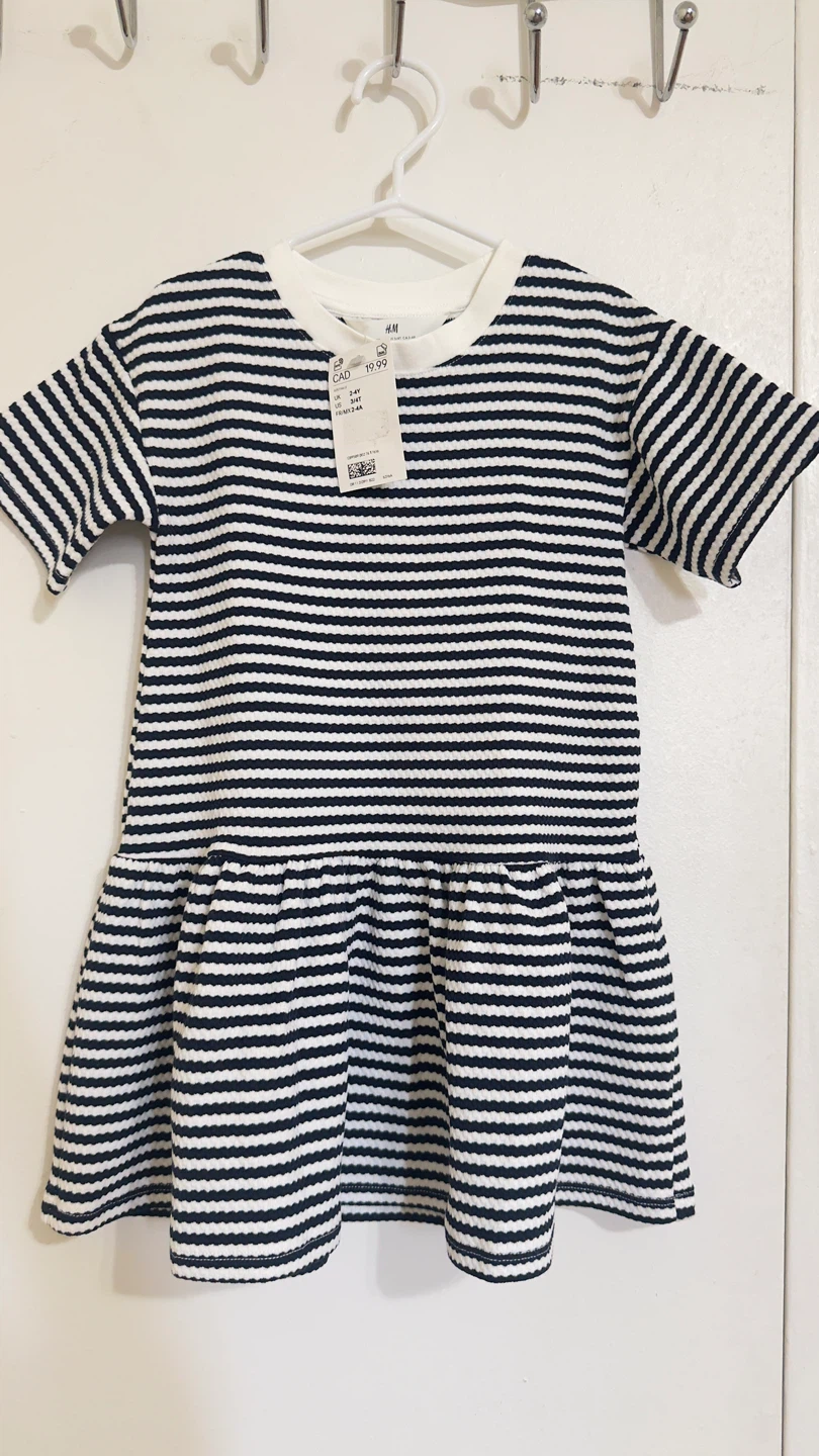 H&M Striped Dress - Size 2-4Y