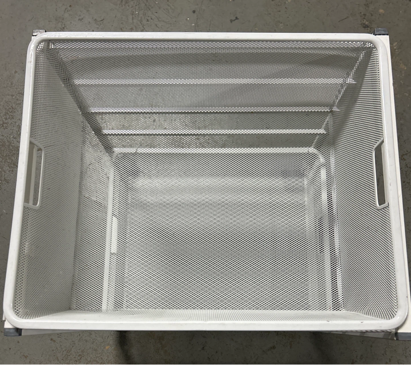 White Mesh Storage Cart with Wheels - photo 2