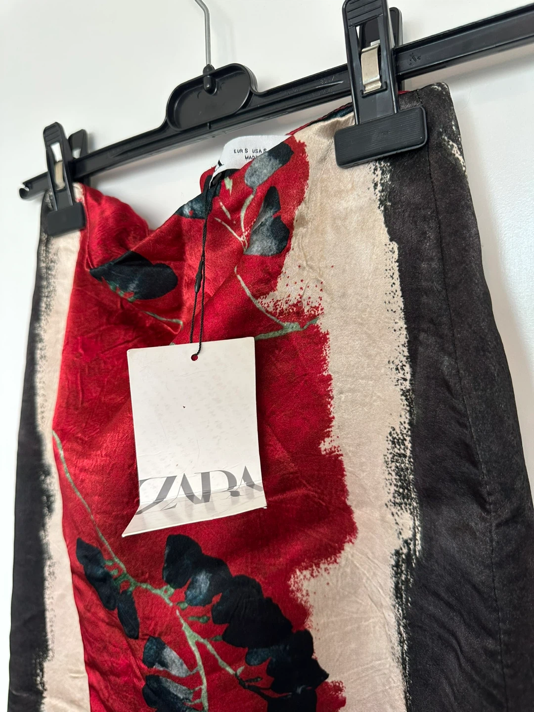 ZARA Floral Print Midi Skirt Size M - photo 3