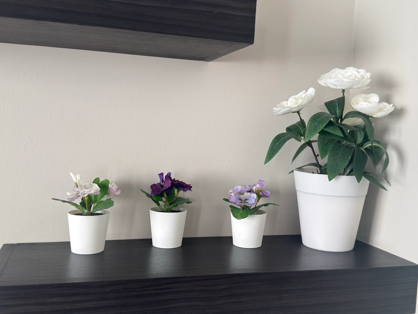 Artificial Plants in White Pots . Home decor. Moving sale - photo 3