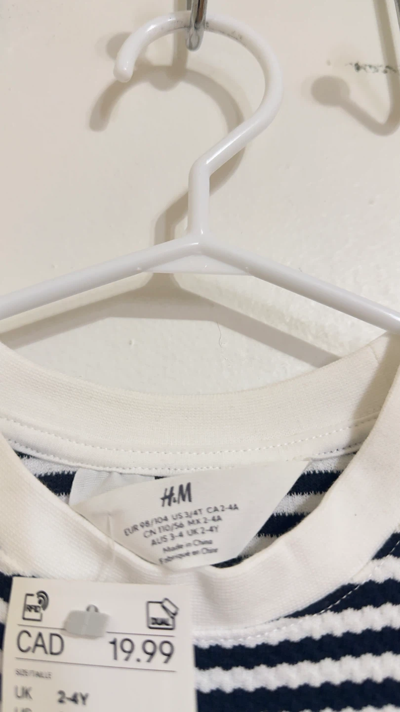 H&M Striped Dress - Size 2-4Y - photo 2