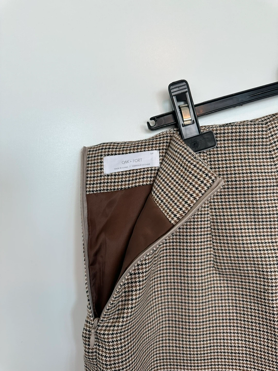 Oak + Fort Houndstooth Mini Skirt - photo 3