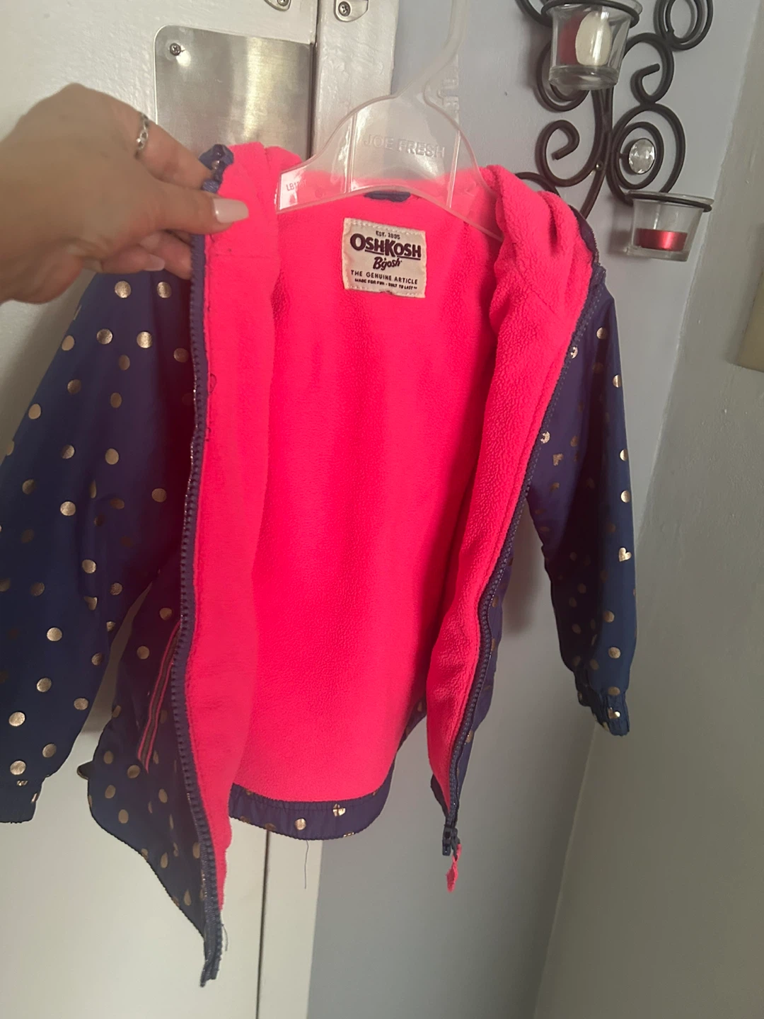 OshKosh B'gosh Toddler Girls Fleece Lined Hooded Jacket - photo 4