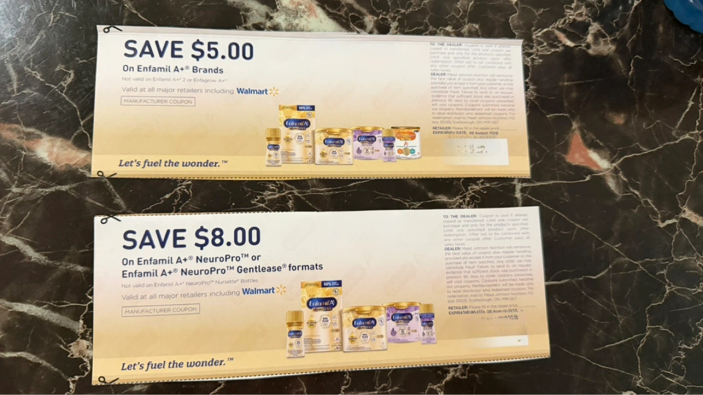 Enfamil A+ Coupons: Save $5.00 and $8.00