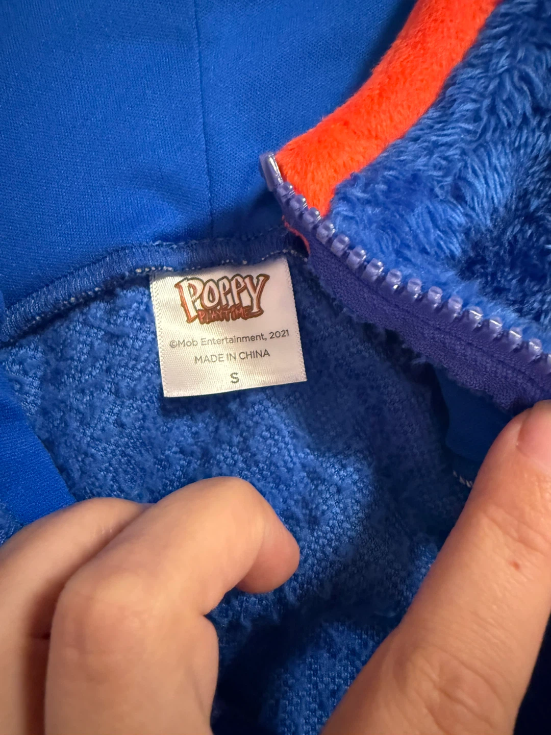 👶Poppy Playtime Huggy Wuggy Fuzzy Kids Hoodie Costume – Size S👶 - photo 2