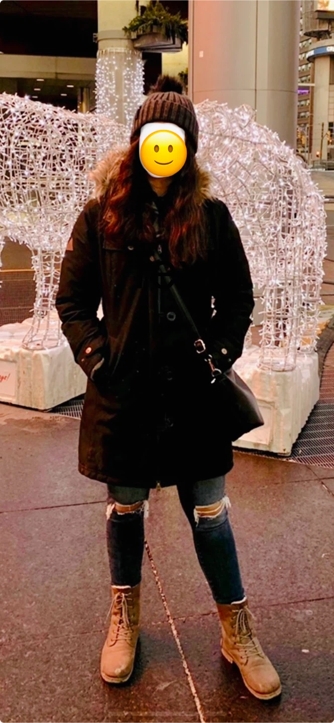 Black Winter Parka with Faux Fur Hood - photo 5