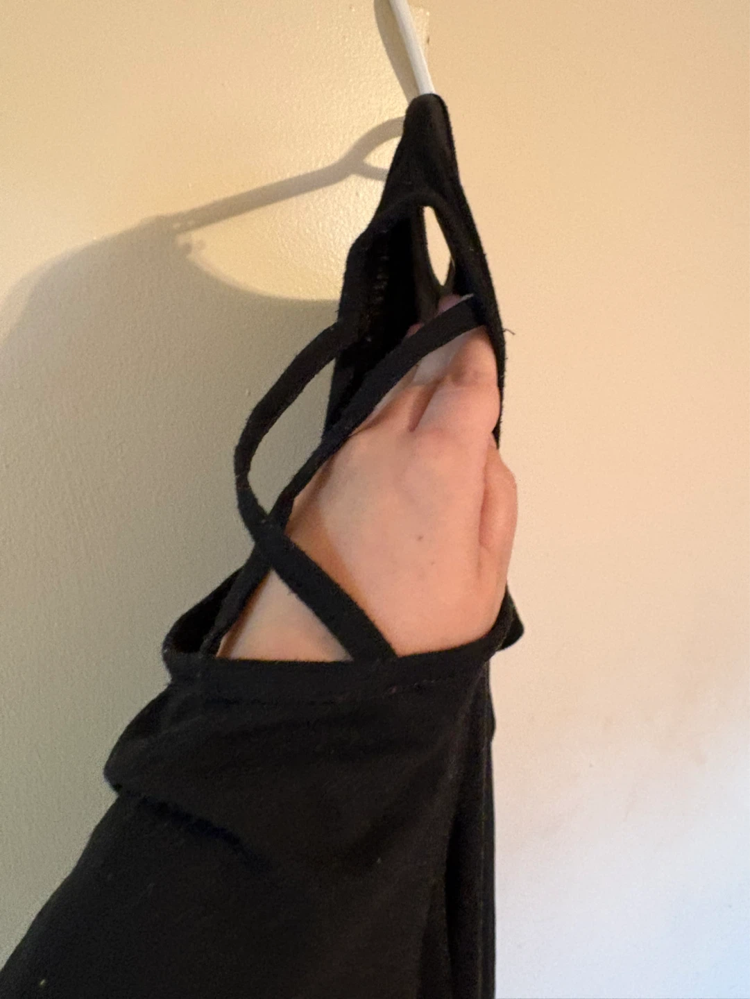 Black Criss-Cross Sleeve Midi Dress - photo 2
