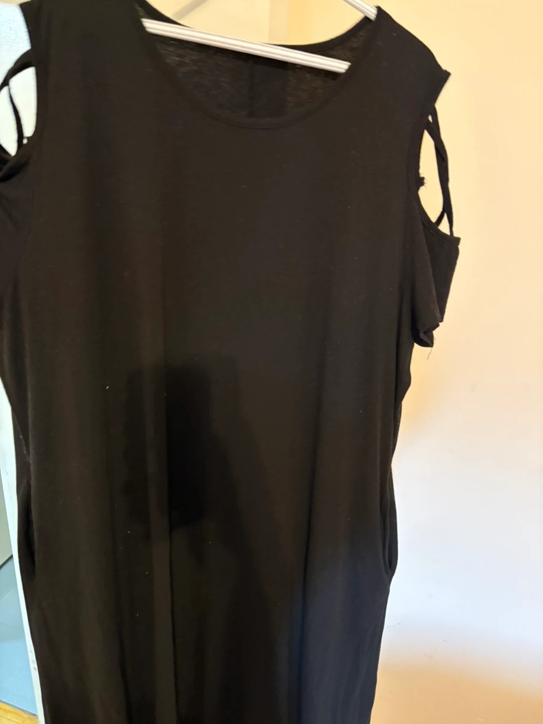 Black Criss-Cross Sleeve Midi Dress - photo 3