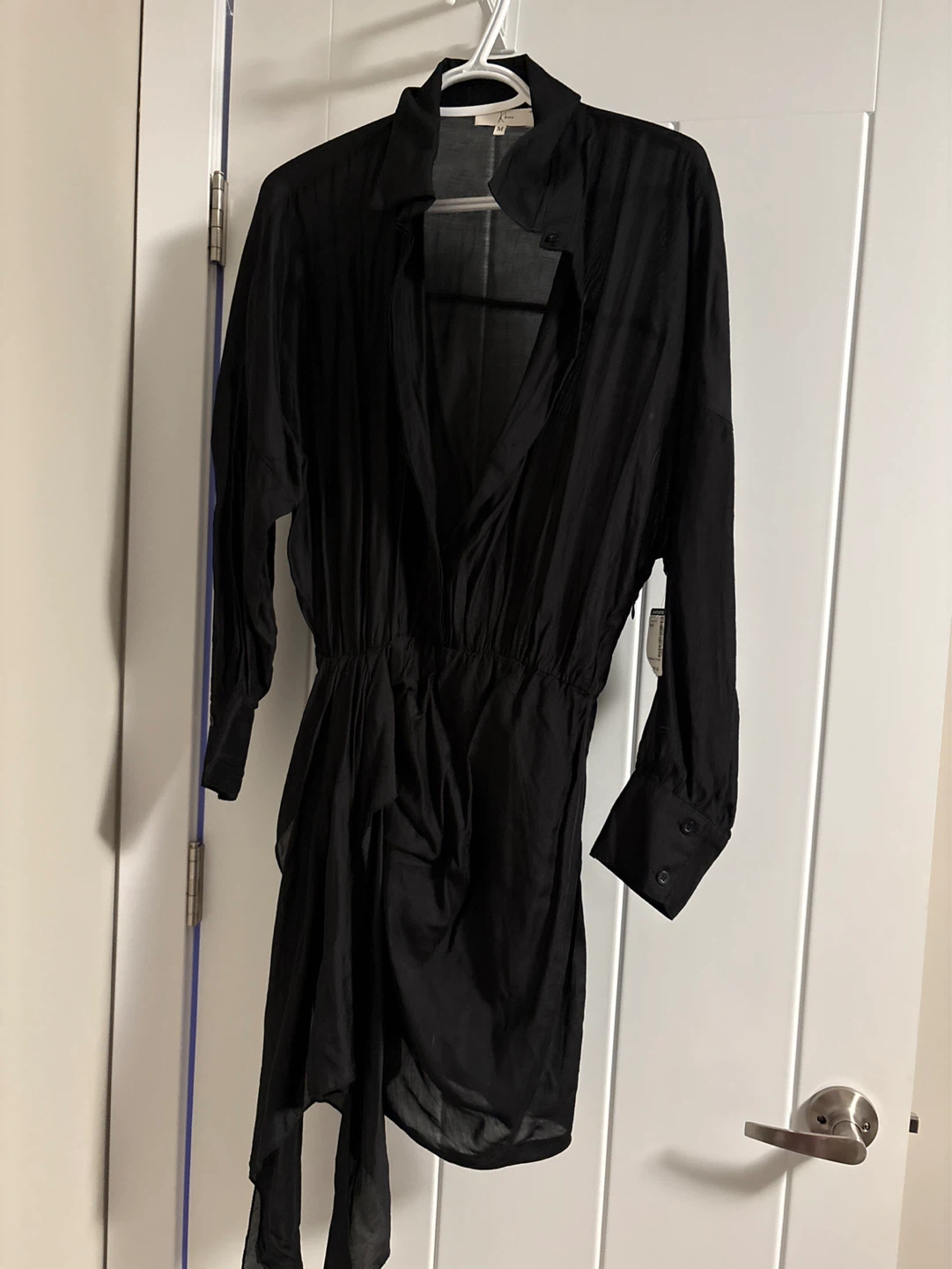 New Klesis  Black Button-Up Dress - Size M