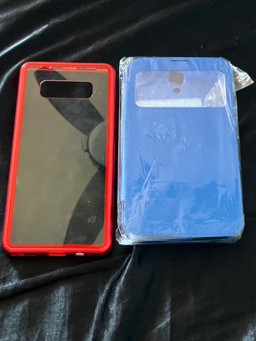 2 Phone Cases - Red & Blue