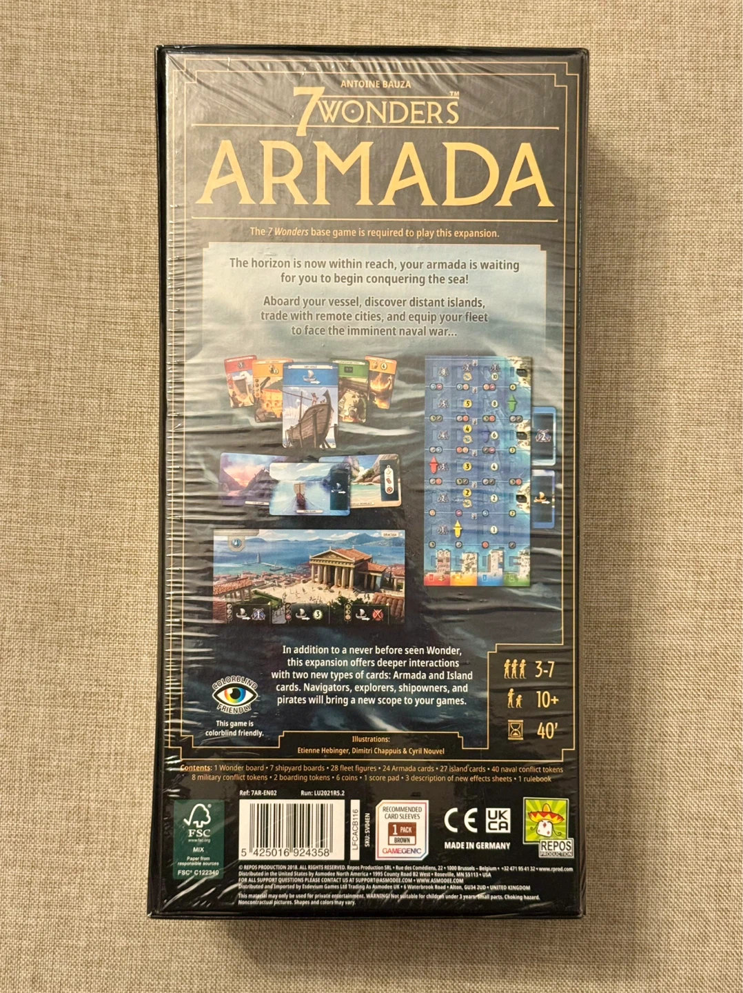 7 Wonders: Armada Expansion Board Game - photo 2