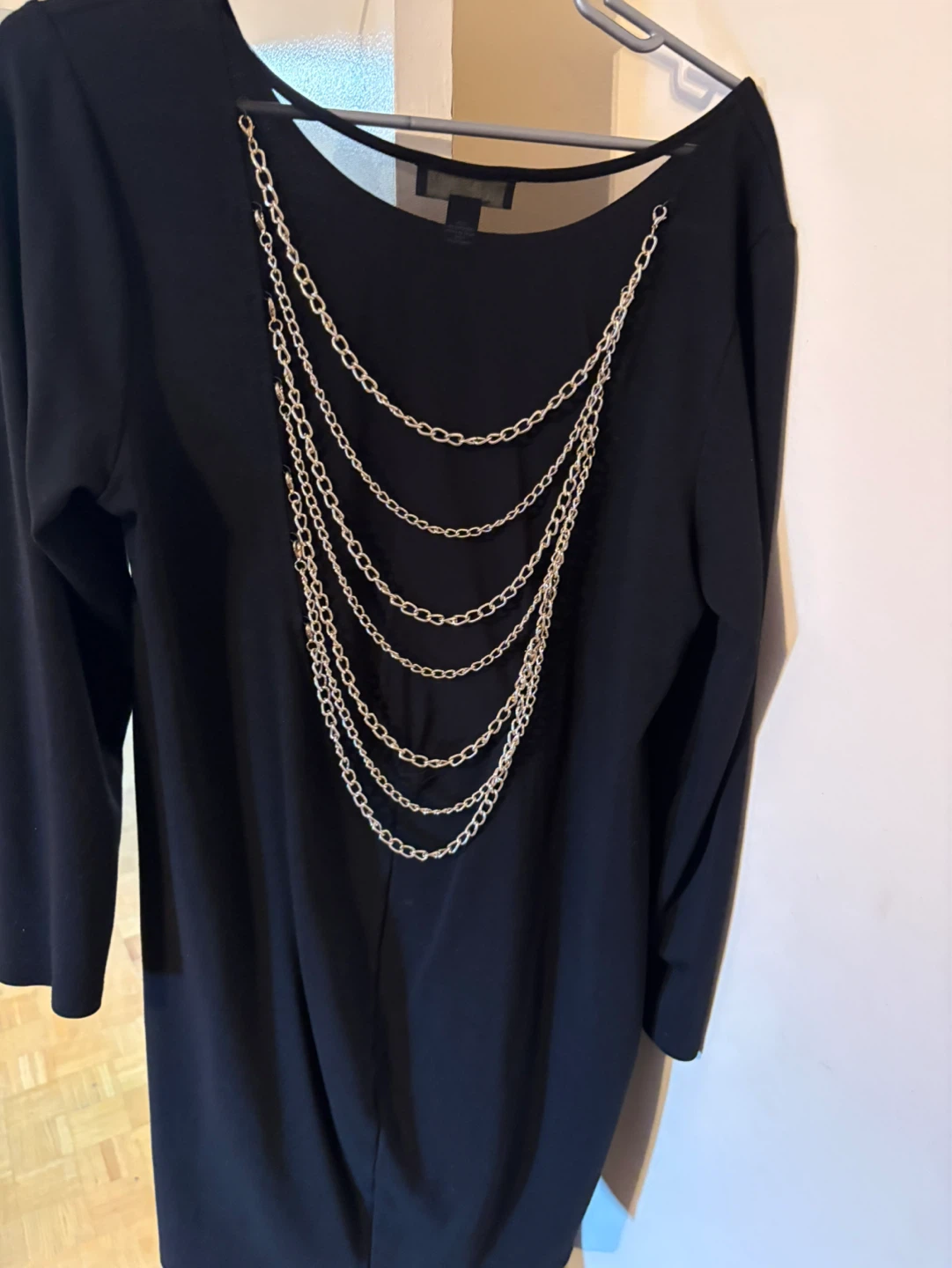 Forever 21+ Black Chain Detail Dress - Size 3X
