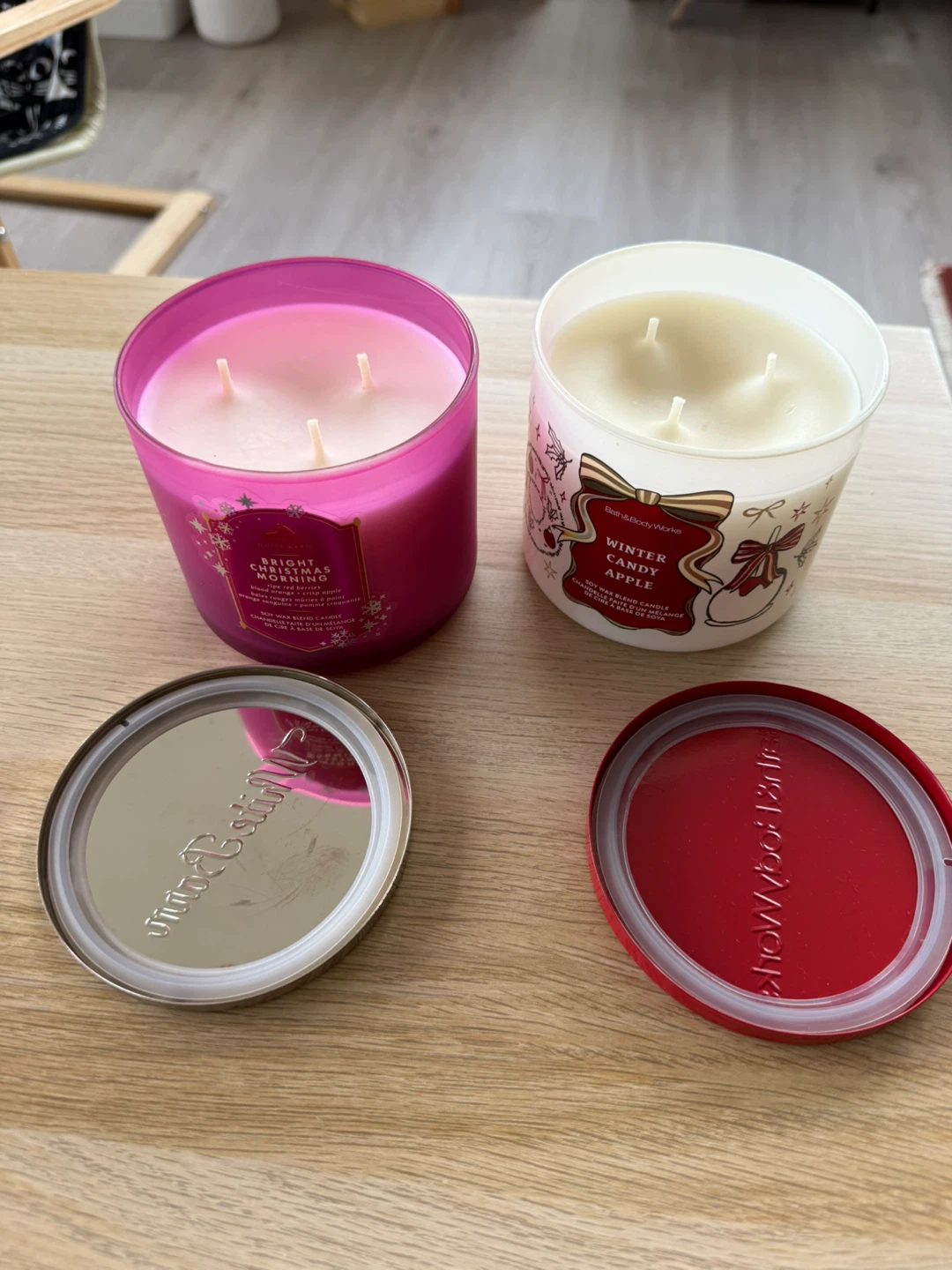 Two brand new 3 wick bath & body works candles - photo 2