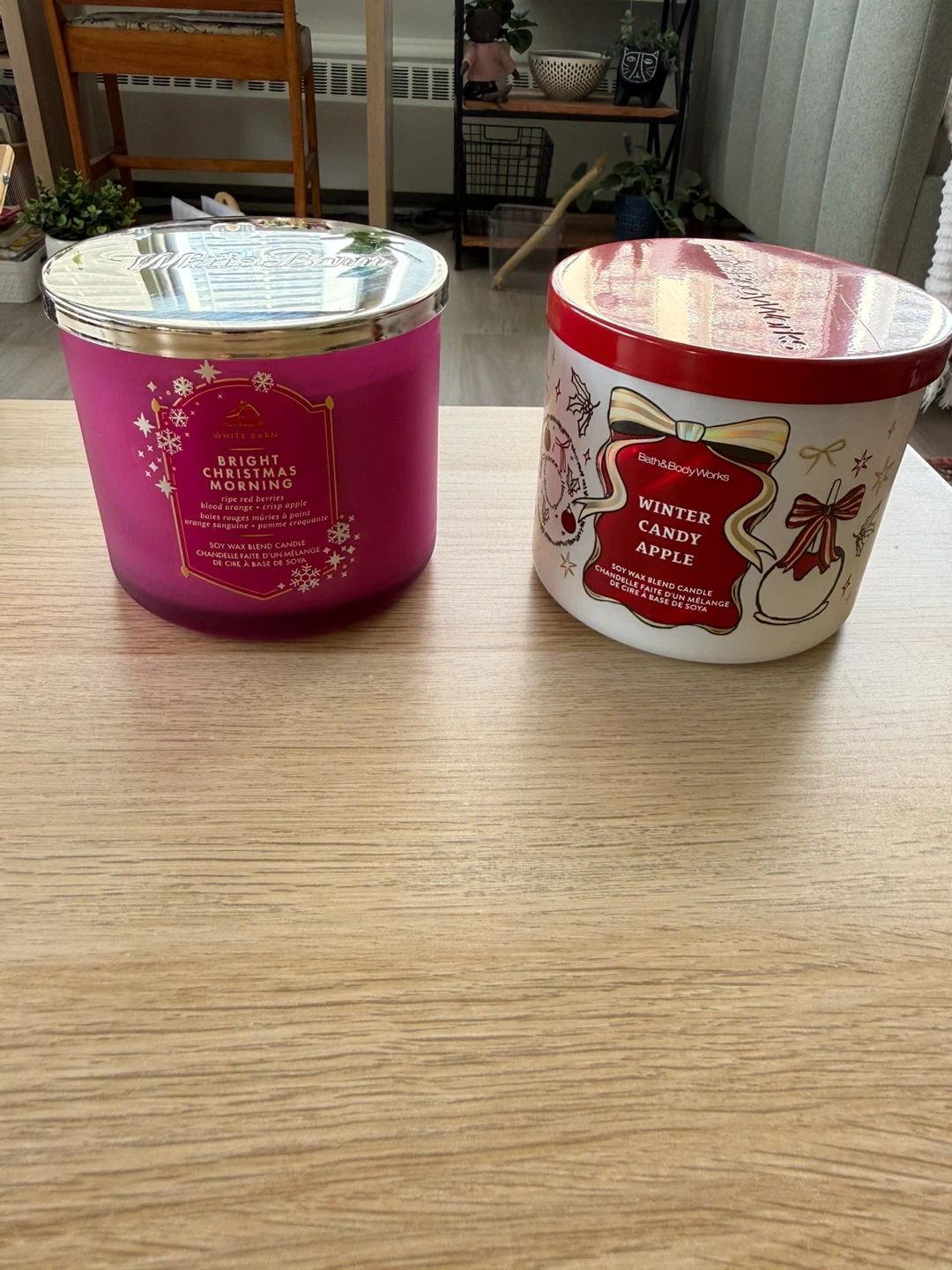 Two brand new 3 wick bath & body works candles