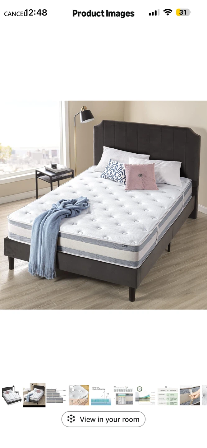 Zinus 10-inch Green Tea Mattress - photo 2