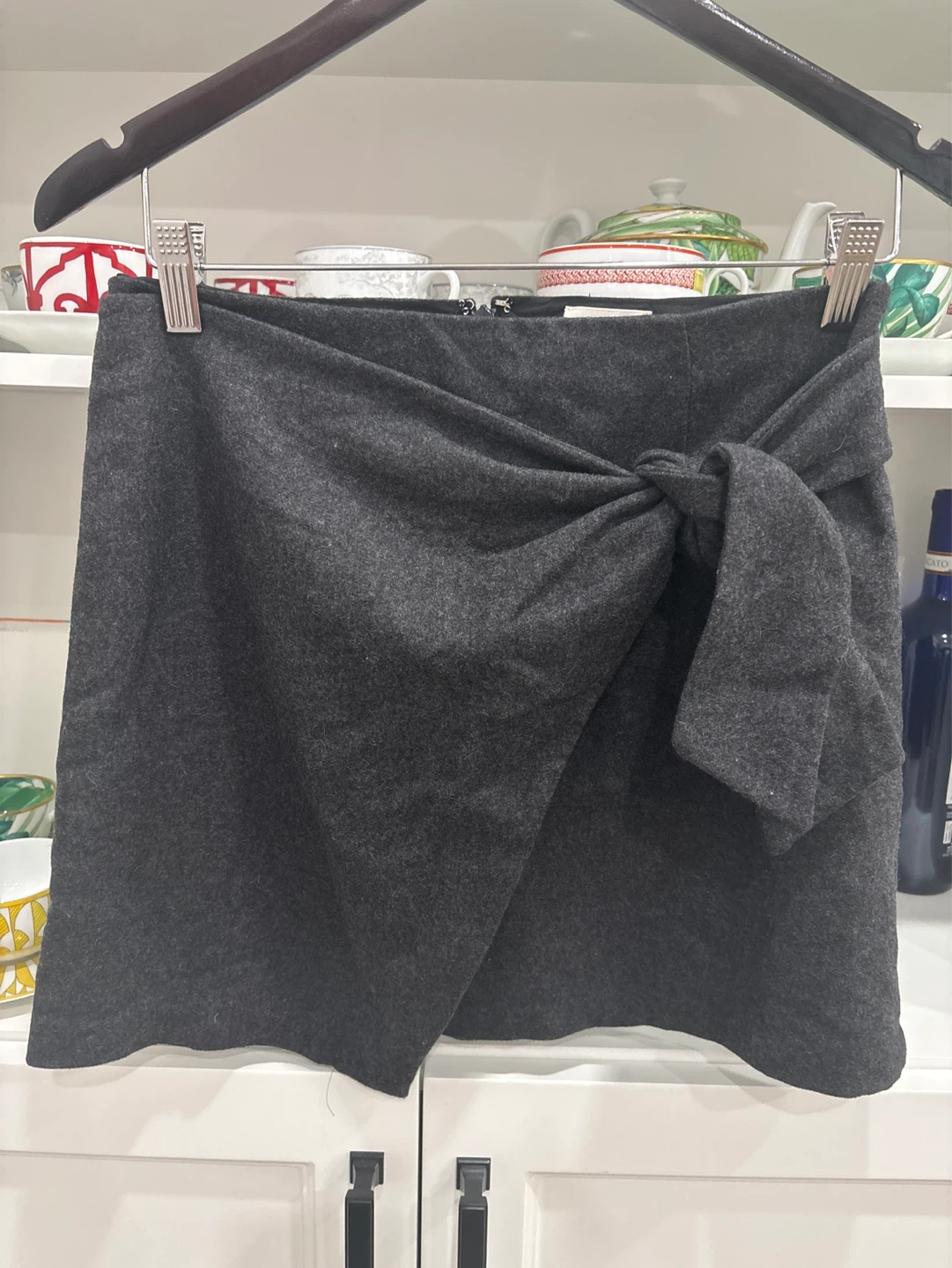 Wilfred Grey Wool Blend Mini Skirt Size 4