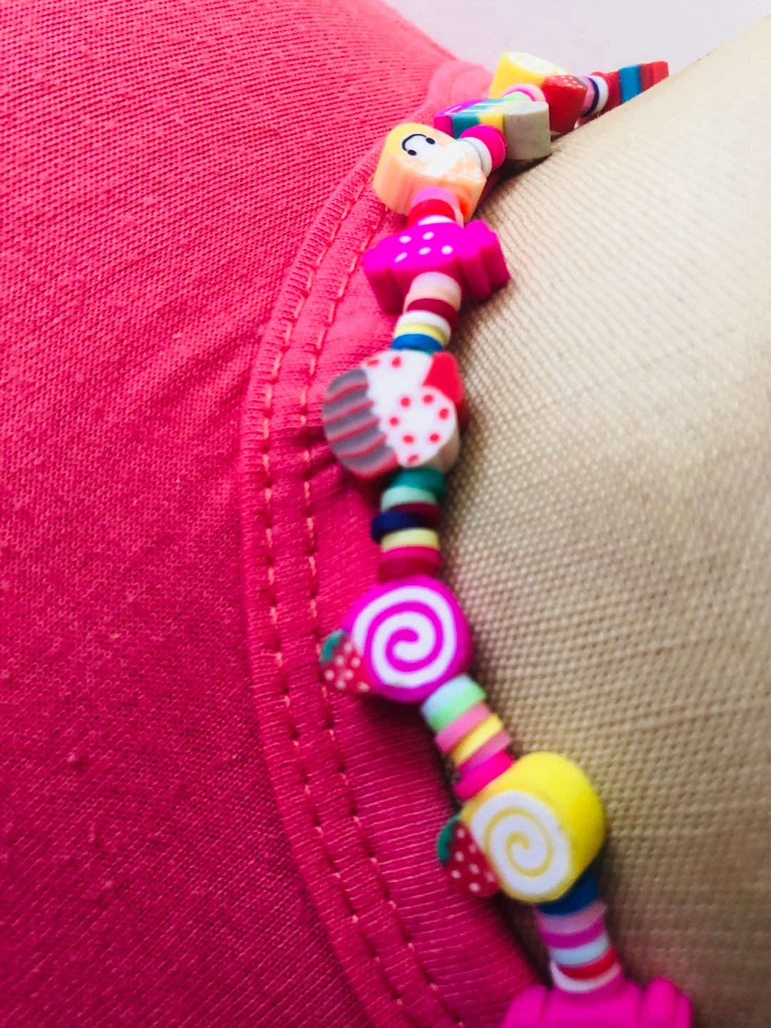 Colorful Charm Necklace with Sweets Beads - photo 2