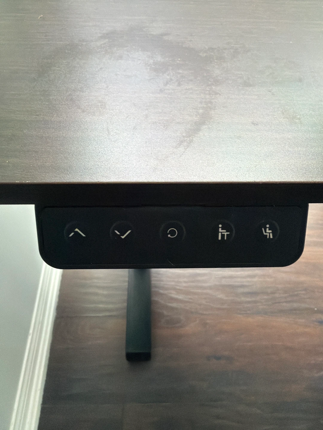 Adjustable Standing Desk - Dark Wood Finish - photo 2